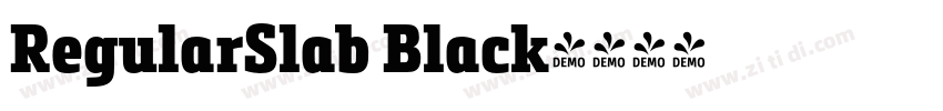 RegularSlab Black字体转换